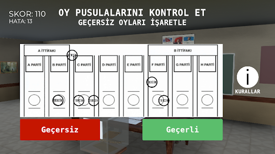 Seçim 2023 Müşahit simülasyonu