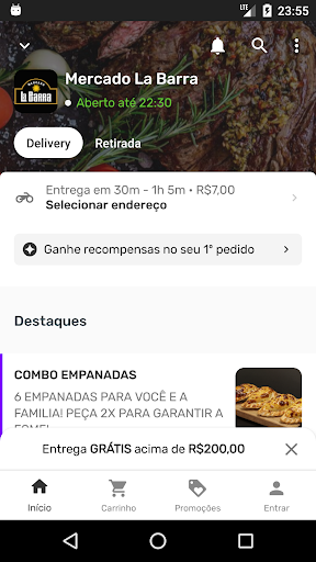 Android application Mercado La Barra screenshort
