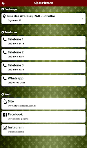 Alpes Pizzaria Screenshot