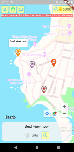 Android application Social Map Now screenshort