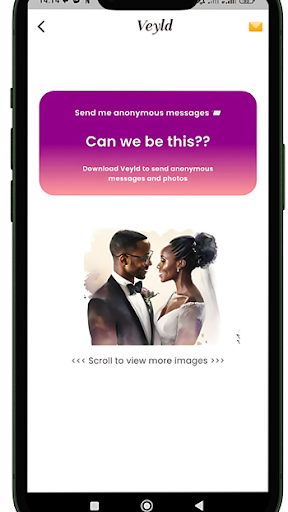 Veyld: Get Anonymous Messages Screen 2
