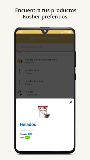 Android application Kosher App Spain screenshort