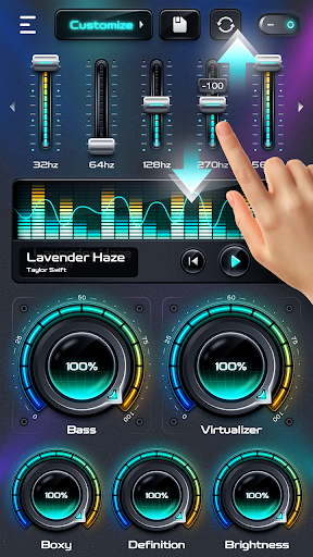 Android application Bass Booster & Equalizer screenshort