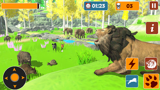 Angry Lion - Hunting Simulator 0.2 APK screenshots 6