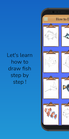 簡単に魚を描く方法のおすすめ画像1