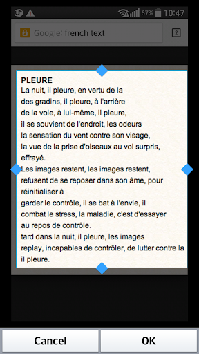 Text Scanner French (OCR) Screen 3