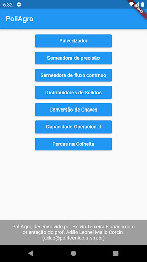 Android application PoliAgro screenshort