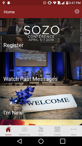 Android application Word of Faith Center screenshort