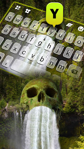Skull Waterfall Live Keyboard Screen 2
