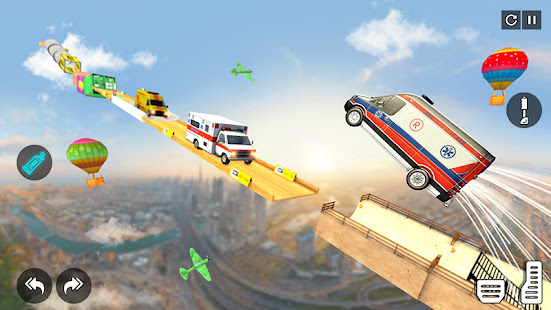 Ambulance Stunts Mega Ramp Car 0.1 APK + Mod (Unlimited money) untuk android