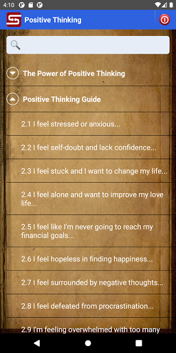 Positive Thinking Screen 2