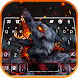 最新版、クールな Flaming Wolf のテーマキーボー - Androidアプリ