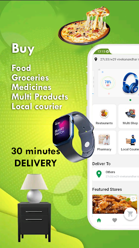 QuickBro : Food delivery &more Screen 2