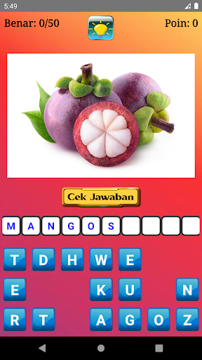 Tebak Buah Bahasa Inggris Screen 3
