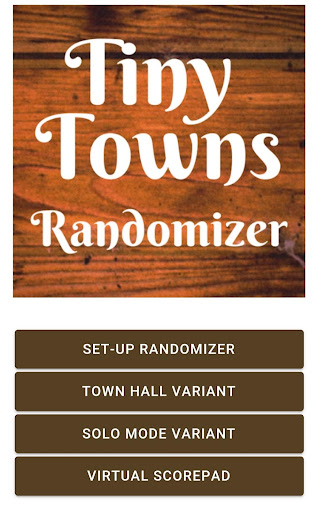 Android application Tiny Towns Randomizer+ screenshort
