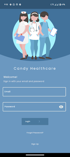 Android application Candy Healthcare screenshort