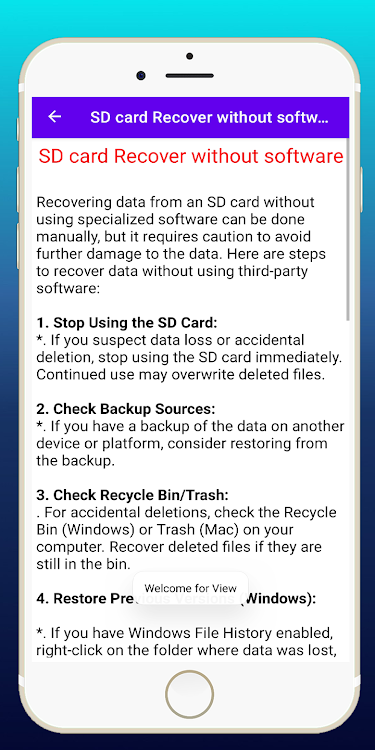 SD Card Data Recovery Guide - 2.0 - (Android)