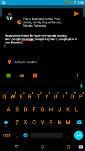 [Substratum] Neon Colors Theme Captura de pantalla