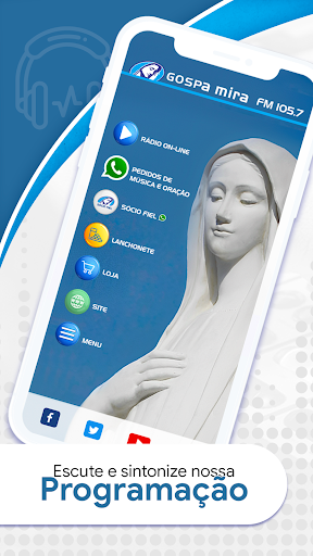 Android application Radio Gospa Mira 105.7 FM screenshort