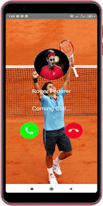 Captura de Pantalla 2 Roger Federer Fake Video Call android