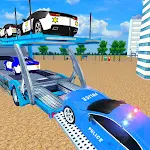 Cover Image of Download Police Car Transporter Games: Free Airplane Games  APK