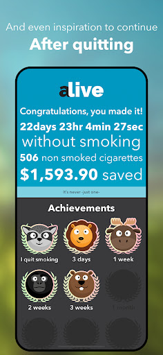 Screenshot of Quit Smoking Gradually - Alive