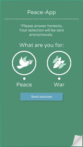 Android application Peace-App screenshort