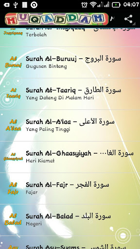 Muqaddam dan Terjemahan Melayu  English