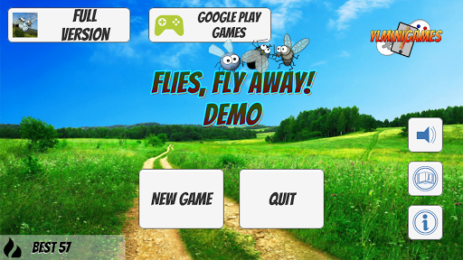 Android application Flies, fly away! DEMO screenshort