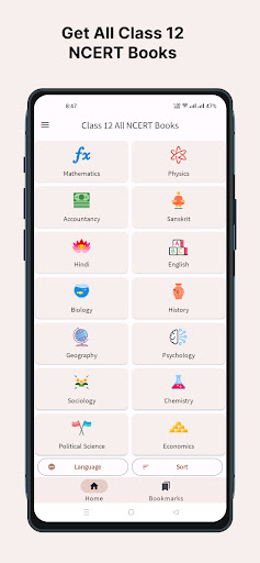 Android application Class 12 NCERT Books screenshort