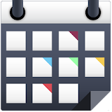 Calendar with colors icon
