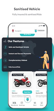 Freedo Rentals Bike Rental Appのおすすめ画像1