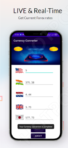 Currency converter Screen 3