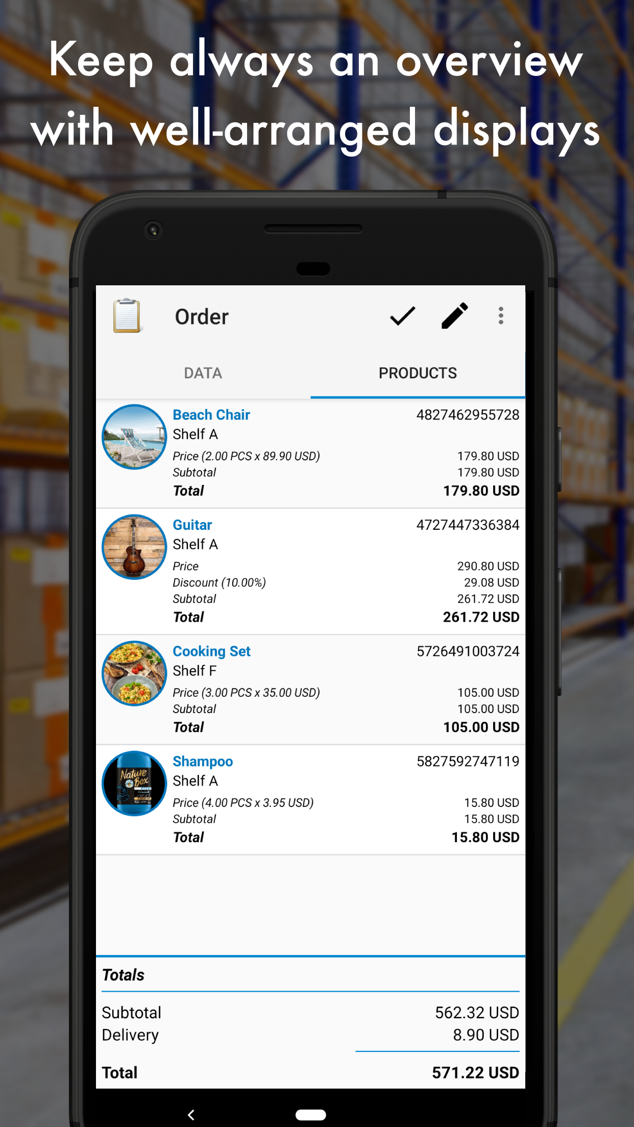 Android application Storage Manager: Stock Tracker screenshort