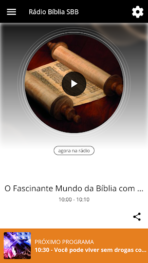 Android application Rádio Bíblia SBB screenshort