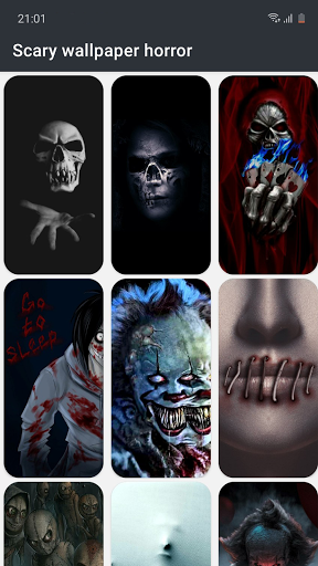 Android application scary wallpaper horror - Horro screenshort