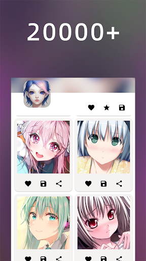 Android application Anime Avatar screenshort