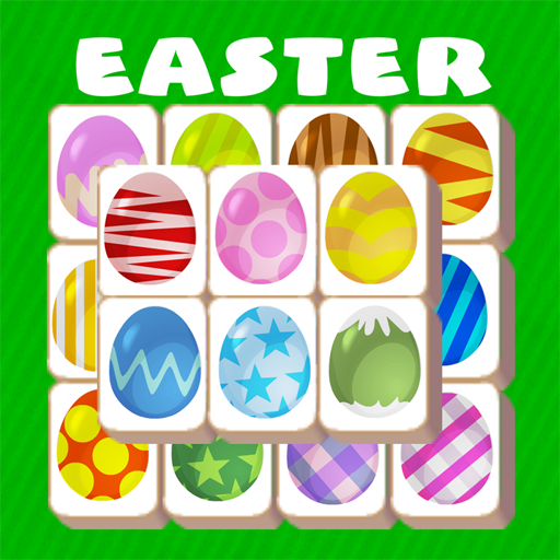 Easter Eggs Mahjong Tiles Logo