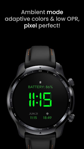 Digital 1 Watch face Screen 2