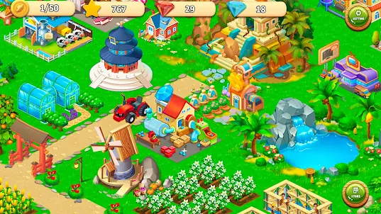 Farming Town-Spiele offline