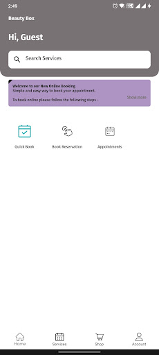 Android application Beauty Box Bristol screenshort
