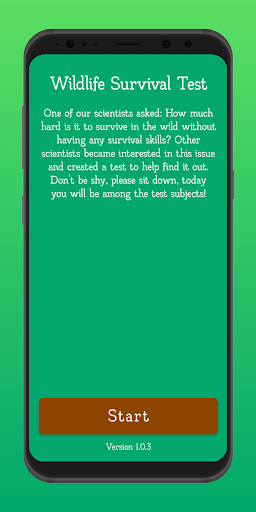 Android application Wildlife Survival Test screenshort