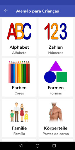Visualização do aplicativo