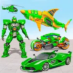 Cover Image of Télécharger Shark Robot Car Game Jeu de vélo  APK