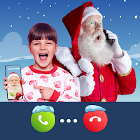 Видео звонок Санта-Клауса - смоделированный рождес
