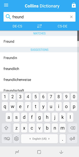 German-Czech Dictionary Screen 2