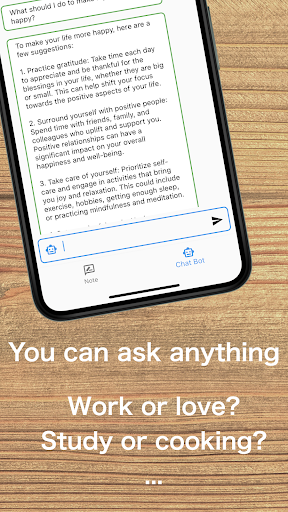 Note - Chat Bot : Evolve memo Screen 3