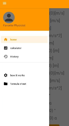 Android application Physic Solver screenshort