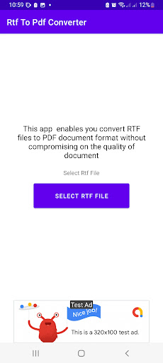Android application Rtf To Pdf Converter screenshort