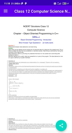Class 12 Computer Science NCER